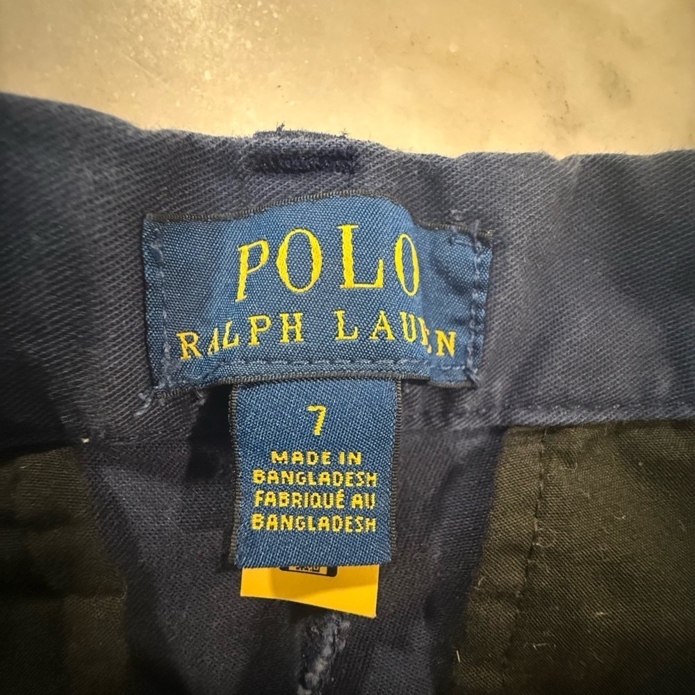 Polo Ralph Lauren boys Straight Fit Flex Abrasion Twill Navy Blue Pant size 7 - Picture 3 of 14